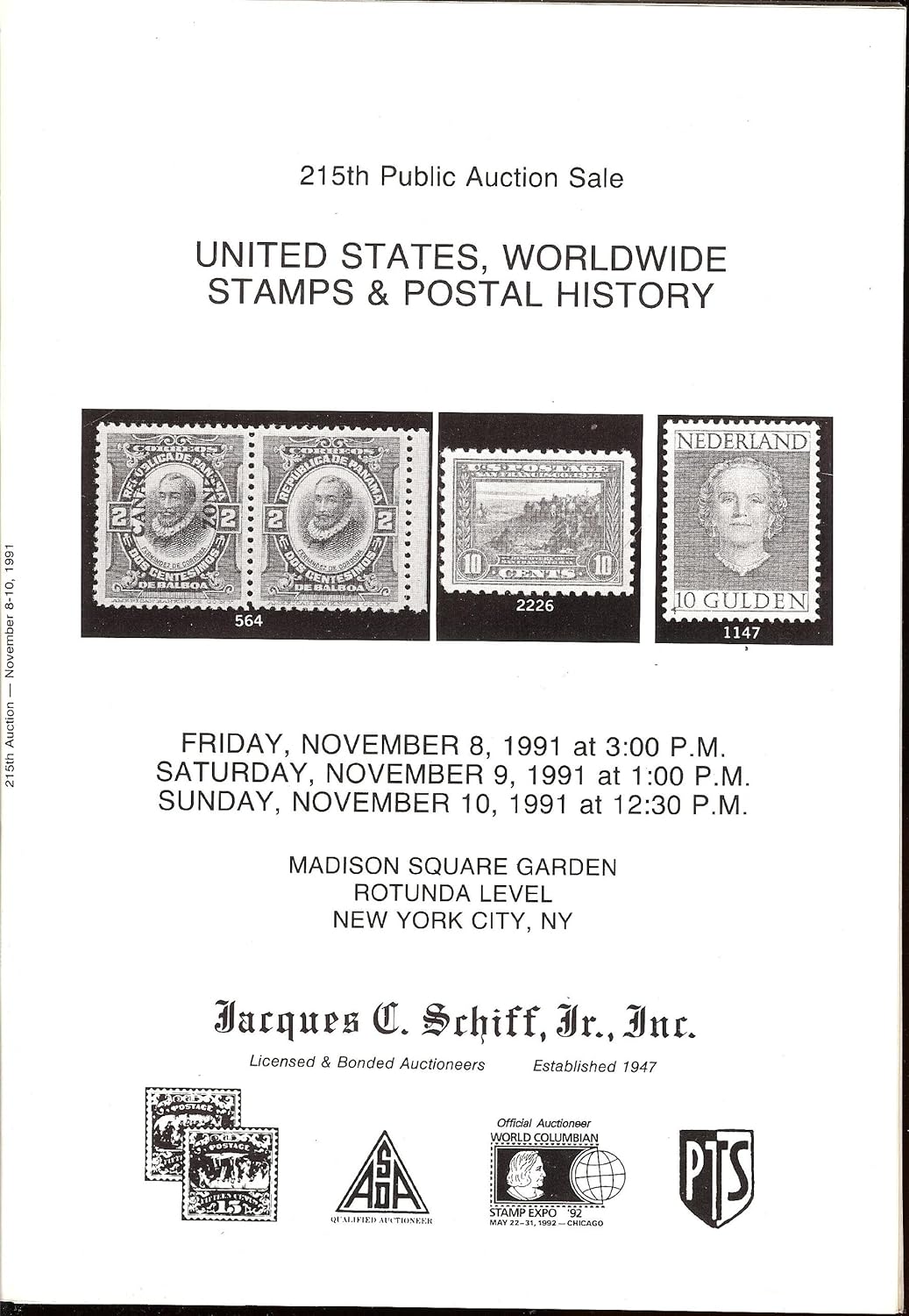 United States, Worldwide Stamps & Postal History (Stamp Auction Catalog