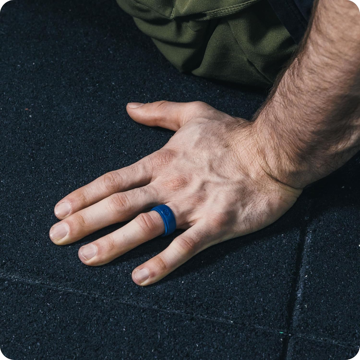 Rinfit Silicone Rings for Men 9mm Wide, 2mm Thick - Mens Rubber Wedding Bands - Infinity Silicone Rings for Him - Patented Design