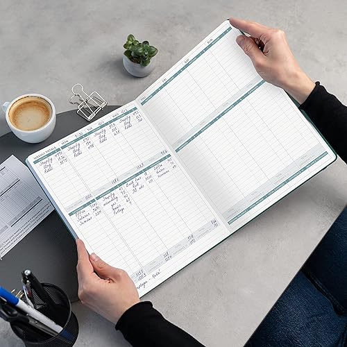 Miniatura 6 de Clever Fox Rastreador de ingresos y gastos - Libro de contabilidad grande A4 para pequeñas empresas - Cuaderno de registro de ingresos y gastos de 2
