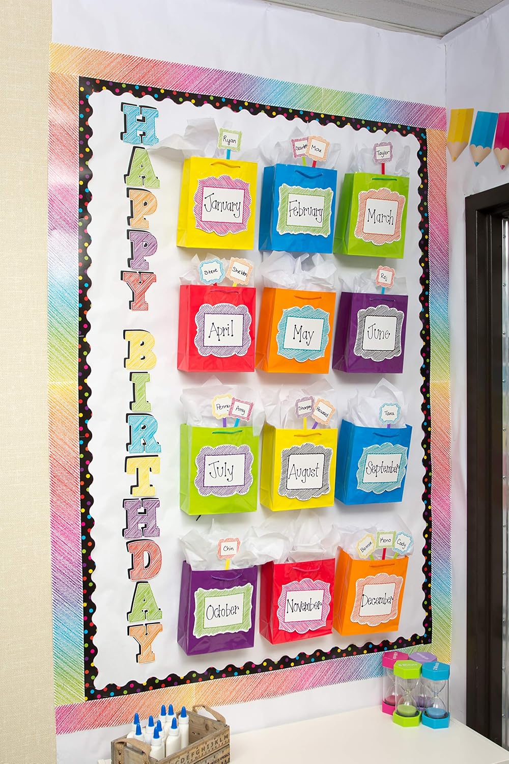 Teacher Created Resources 2686 Scribble Bold Block 4" Letters Combo Pack