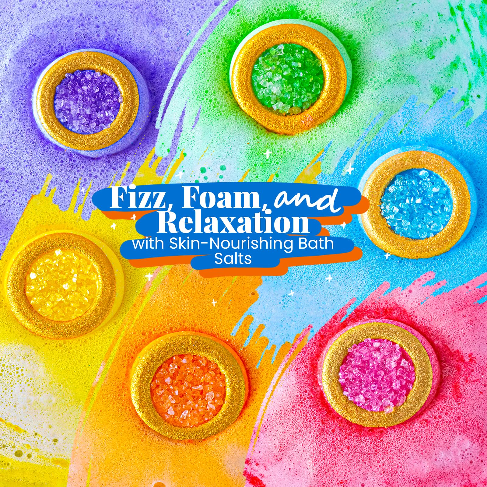 Amazon.com : Crystal Bath Bomb Gift Set – 12 Pack with 6 Natural