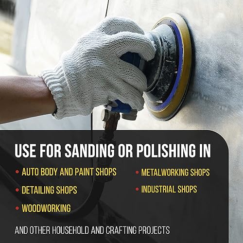 Miniatura 5 de Disco DA de 6" para pulido y lijado - Cara con 6 agujeros, cierre de gancho y bucle - Doble acción y trayectoria orbital aleatoria