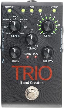 Digitech TRIO Electric Guitar Multi Effect, Band Creator Pedal, Power Supply Included