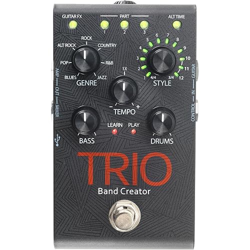 Digitech TRIO Electric Guitar Multi Effect, Band Creator Pedal, Power Supply Included