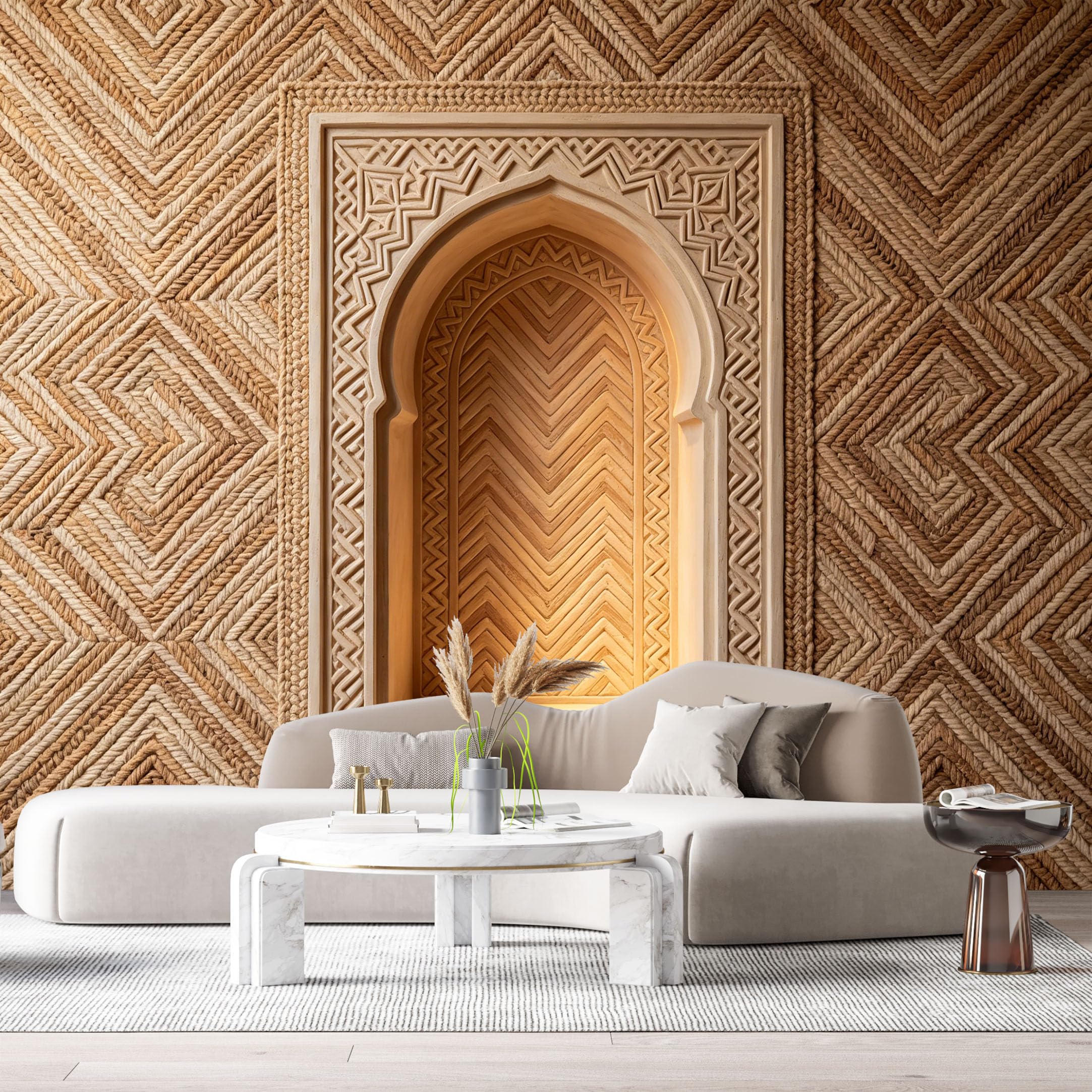 Custom Size Wall Murals Geometric Stone Texture 3D Trompe L'Oeil SelfAdhesiveWall Fabric Removable Wallpaper Wall Decor for Living Room Bedroom Bathroom