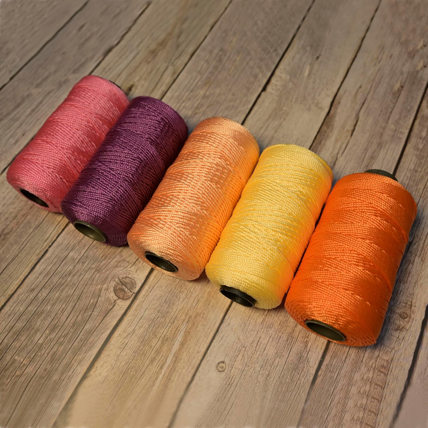 1.5mm x 219 Yards Polyester Cord for Knitting, Macrame String for DIY Hats, Bags, Shoes, Plant Hangers, Decorations - Black