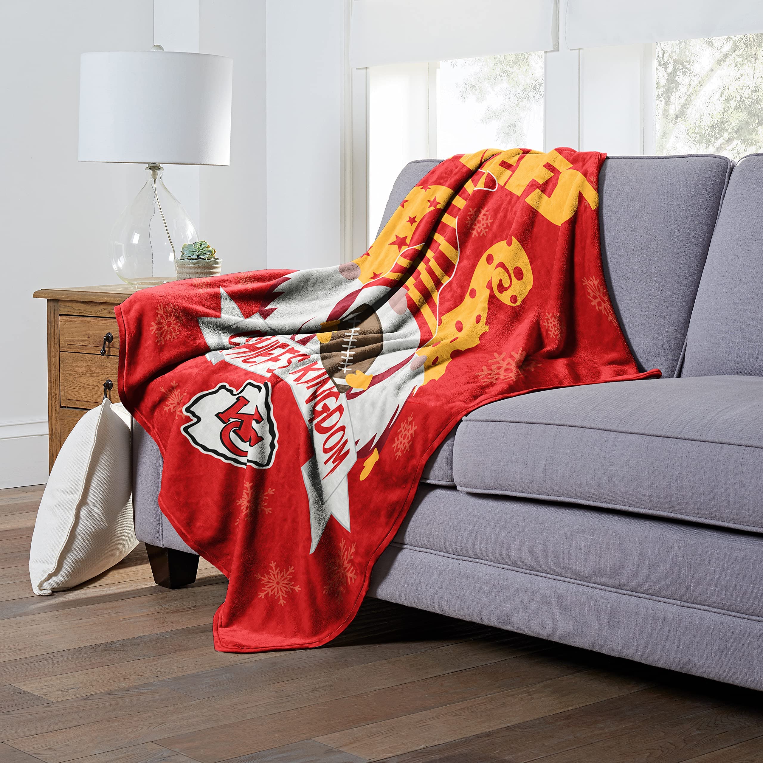 Amazon.com: Northwest NFL Kansas City Chiefs Gnomie Love Silk Touch Throw  Blanket, Team Colors, 50 x 60 : Sports u0026 Outdoors