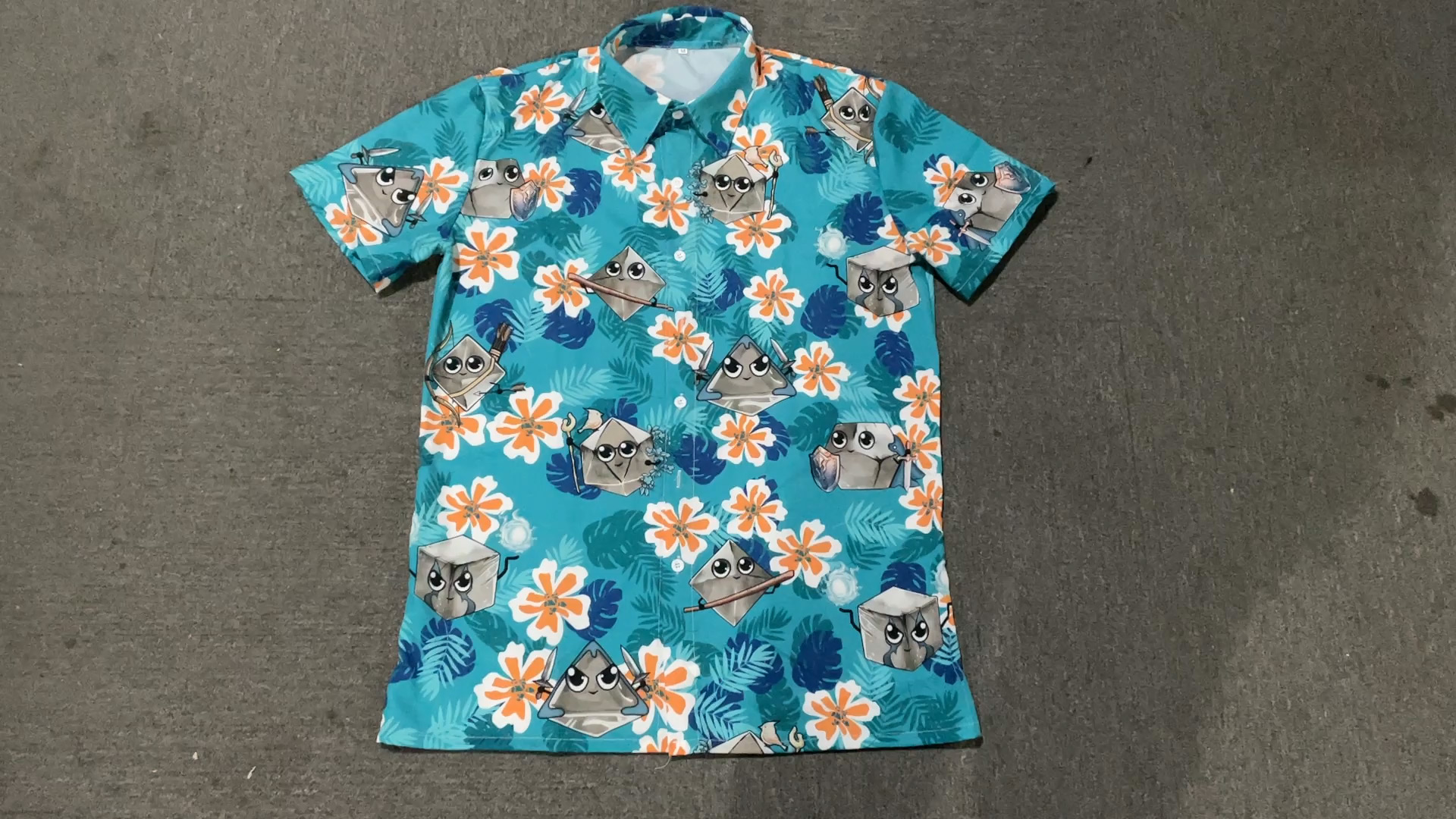 Amazon.com: Video Game Hawaiian Shirt, Tropical Game Short