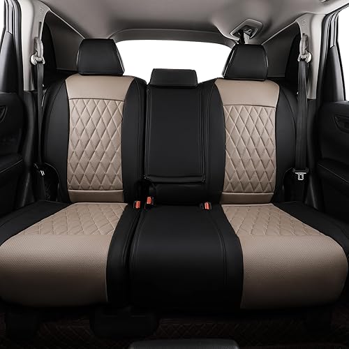 Vista 33 de EKR Fundas de asiento de automóvil CX5 de ajuste personalizado para Mazda CX-5 2017-2021 CX-5 Sport y CX-5 2022 2024 2025, fila trasera 40/60 Cuero