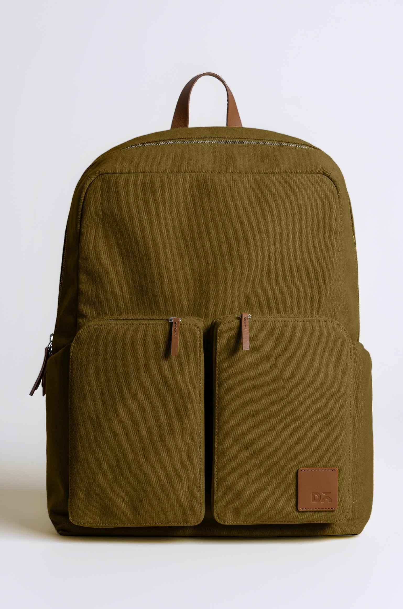 DailyObjects Field Backpack | Casual Laptop Bag with Luggage Sleeve | Unisex Travel Backpack | Made of Durable Canvas Material | Zippered Compartments with Pockets