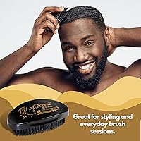 Vista 8 de OCEAN VIEW DEEP WAVES POMADE Cepillo ondulado de cerdas medianas + grasa de ondas 360