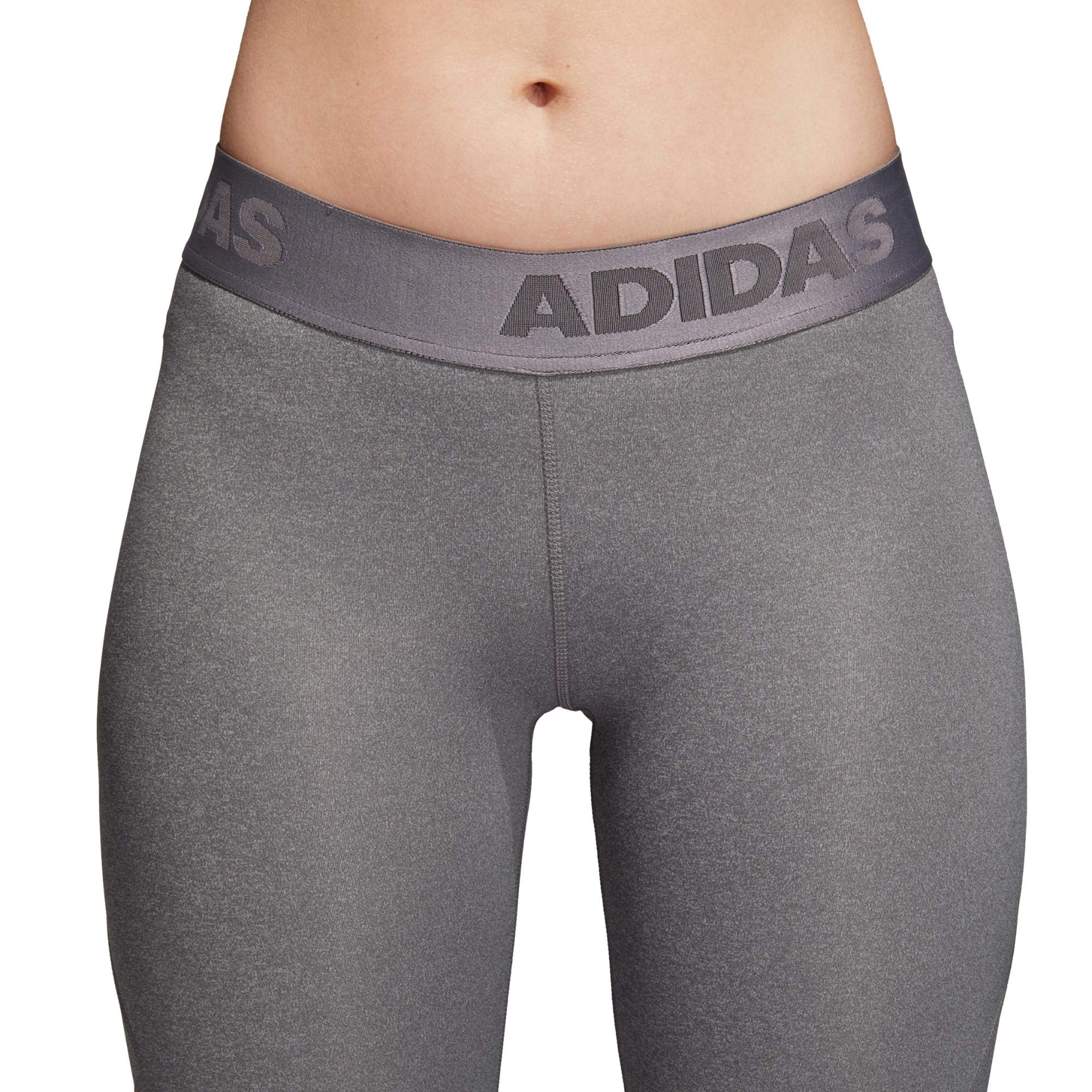 adidas Alphaskin Sport Heather legginsy damskie 3/4 szary