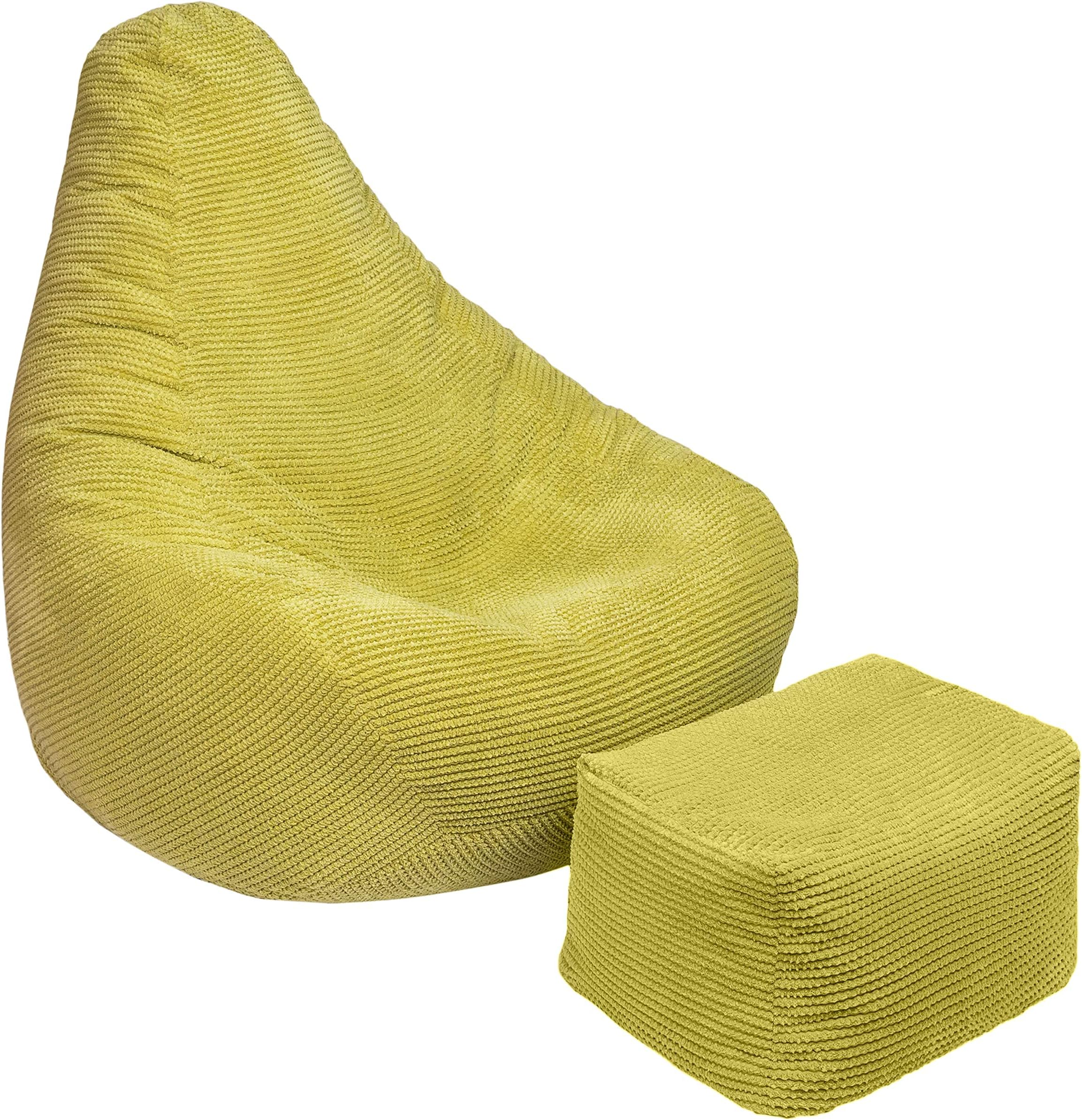 HH Home Hut Beanbag Chair Adult Jumbo Cord Seat lounger Corduroy Fabric