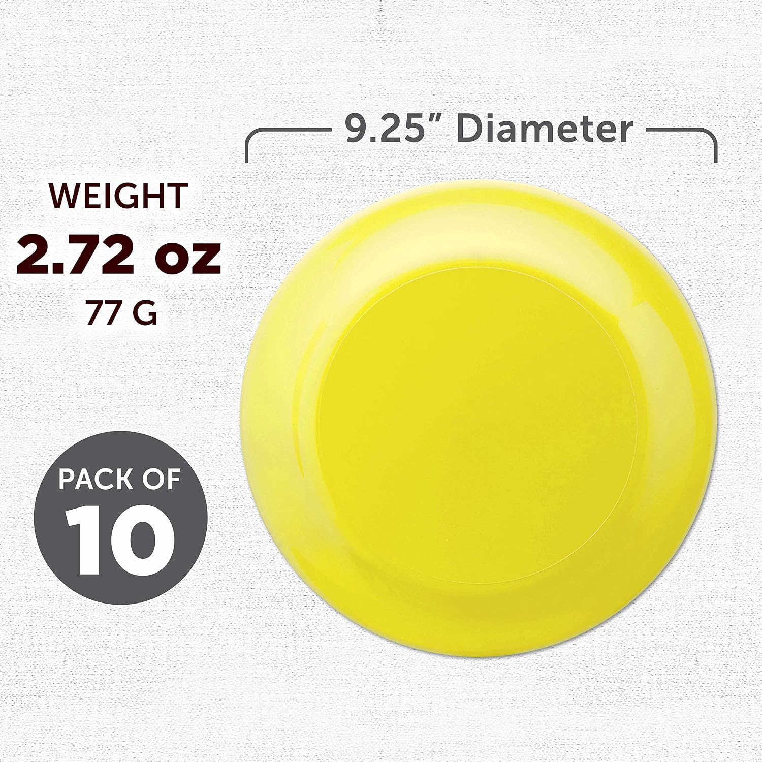DISCOUNT PROMOS Frisbee Flying Discs in Bulk, 9.25 in. Fun Family Beach Game