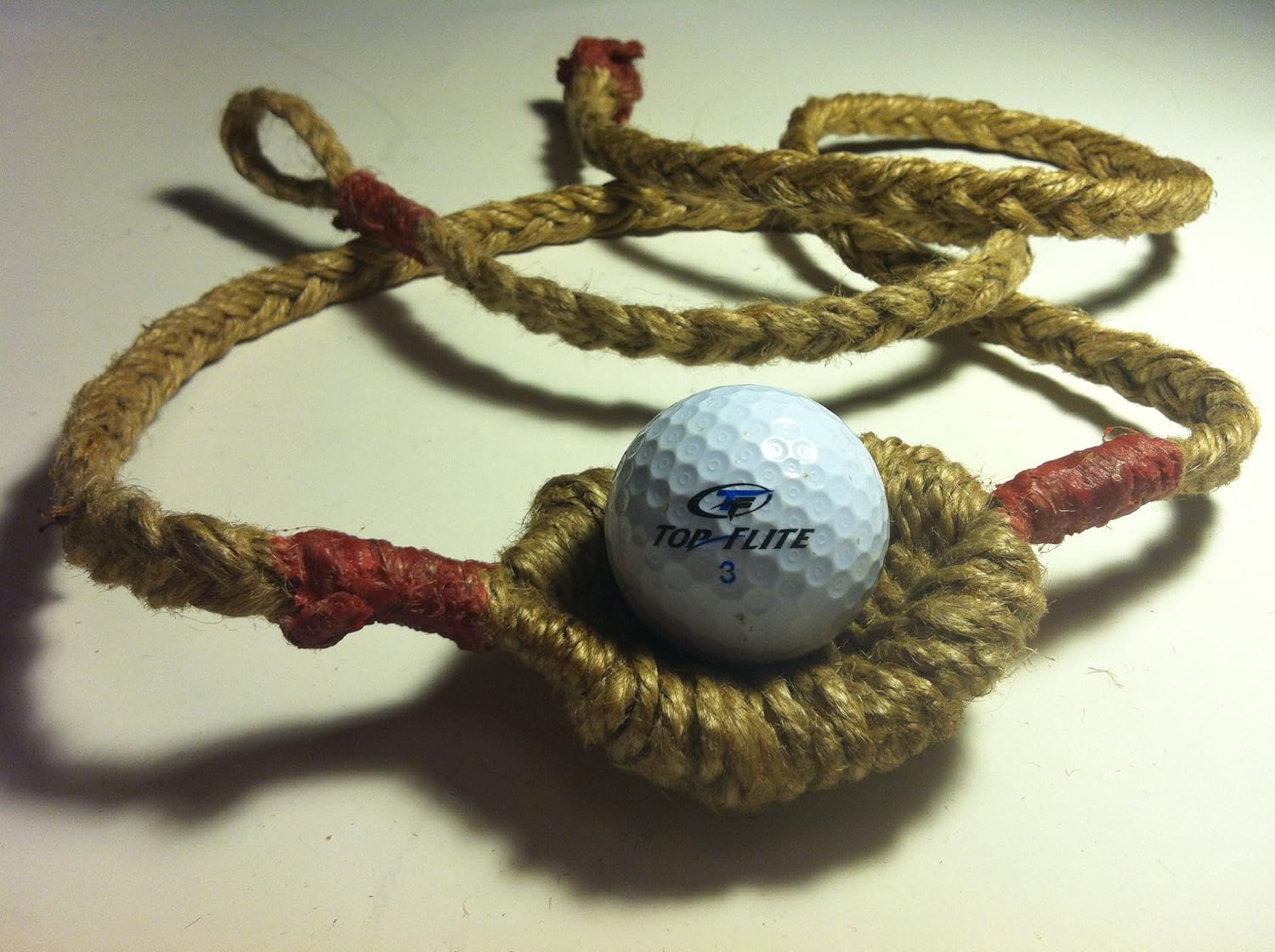 Woven Jute Pouch Shepherd Sling Handmade By David the Shepherd