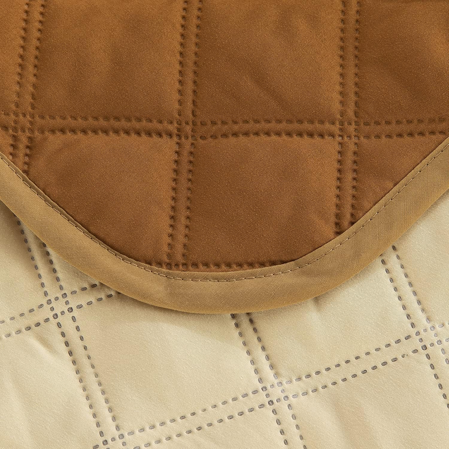 XINTONG Waterproof Dog Bed Cover Furniture Bed with Pet Blanket Washable Dog Pee Pad Super Soft Pet Bed Cover Dog Training Pad Brown W82 xL82 (model) : Pet Supplies