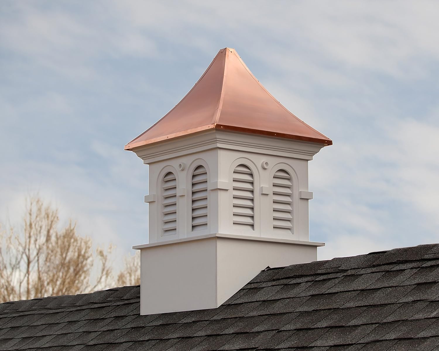 Good Directions Smithsonian Columbia Vinyl Cupola with Copper Roof, 26" x 43"