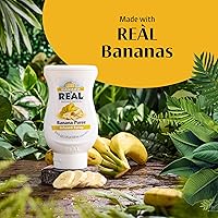 Vista 4 de BANANA REÀL, Banana Puree Infused Syrup, 16.9 FL OZ Squeezable Bottle (Pack of 1)