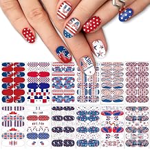 TailaiMei 12 Sheets St. Patricks Day Nail Wraps, Luck of The Irish Adhesive Nail Art Stickers Full Wraps Strips with 2 Pcs Nail Files for DIY Shamrock Nail Decals