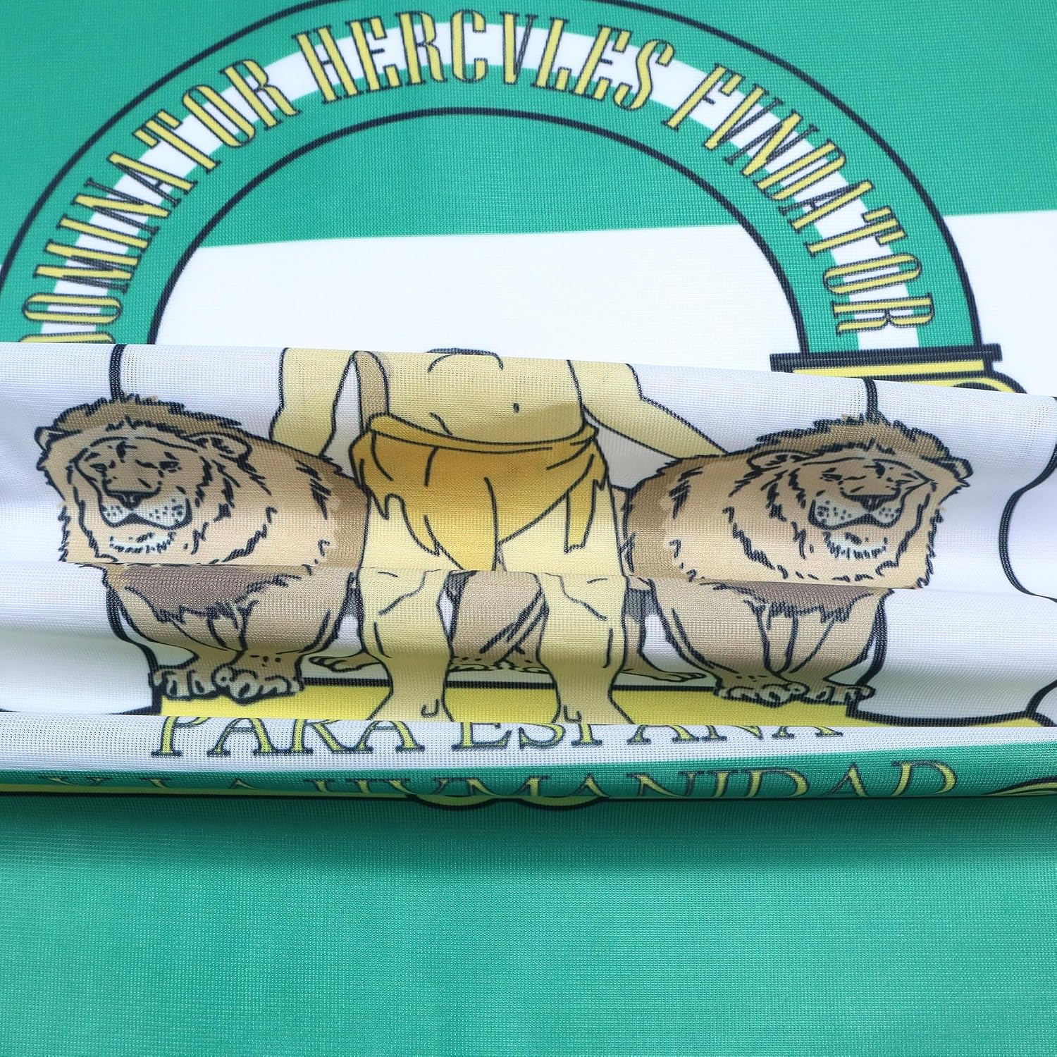 Andalusia Flag 3' x 5' External Use - Spanish region of Andalucía flags 90 x 150 cm - Banner 3x5 ft Knitted Polyester with rings - AZ FLAG