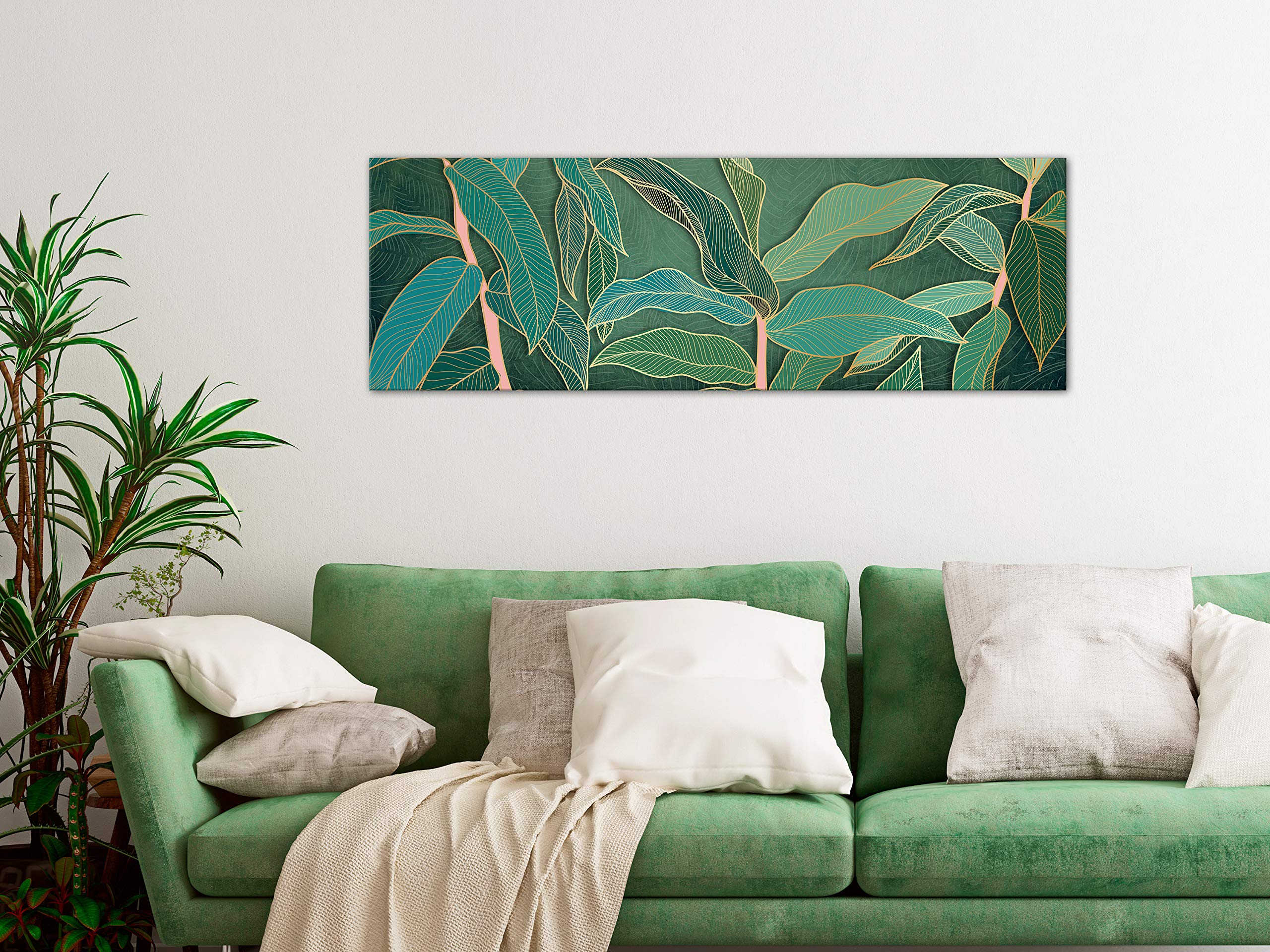 murando - Leinwandbild Abstrakt 150x50, 150x50 cm, 1-teilig, Schlafzimmer | Hochwertige Leinwand, sofort aufhängbar, ideal fürs Wohn- oder Schlafzimmer, wasserfest und lichtecht, langlebig, stilvoll