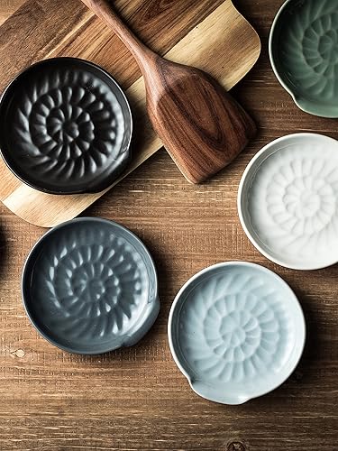 Miniatura 6 de Soporte de cuchara de cerámica, soporte de cuchara de cocina para estufa, múltiples utensilios, soporte de cuchara grande y soporte para utensilios,