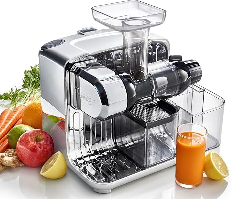 Amazon.com: Omega Cube Nutrition System Exprimidor crea jugo de frutas y  verduras y hierba de trigo diseño compacto de masticación lenta con  almacenamiento conveniente, 200 vatios, plata : Hogar y Cocina
