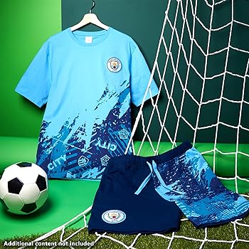 Pigiama Uomo Corto Estivo Motivo Calcio - Set 2 Pezzi In Cotone Con Tasche, Taglie S-3XL - Foto 6