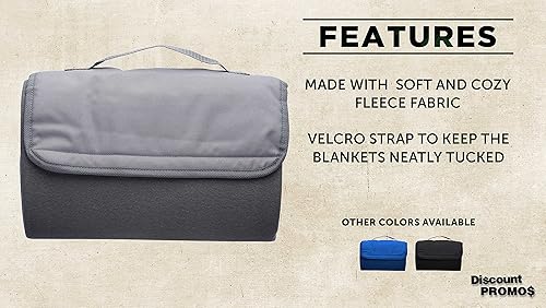 Miniatura 2 de DISCOUNT PROMOS Juego de 10 mantas enrollables de pícnic, paquete a granel, gran manta al aire libre para camping, picnic, playa, deportes,