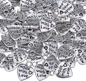 Ciondolo A Cuore 18x17MM Ciondolo A Forma Di Cuore Antico Tibetano Tono Argento In Lega Di Zinco 8 Pezzi Opzioni Lotto (61765-2054) - Italia