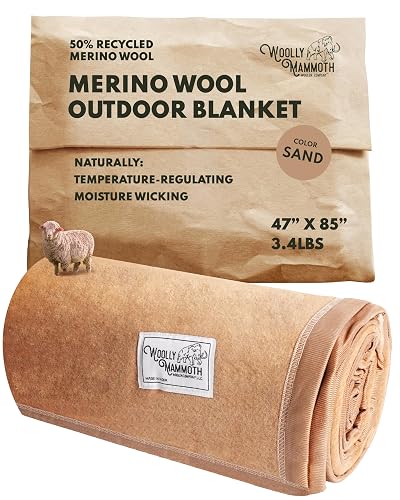Woolly Mammoth Woolen Company Wool Blanket - 85 x 47