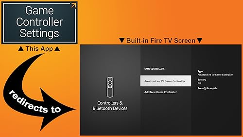 Game Controller Settings - Loader shortcut for Fire TV