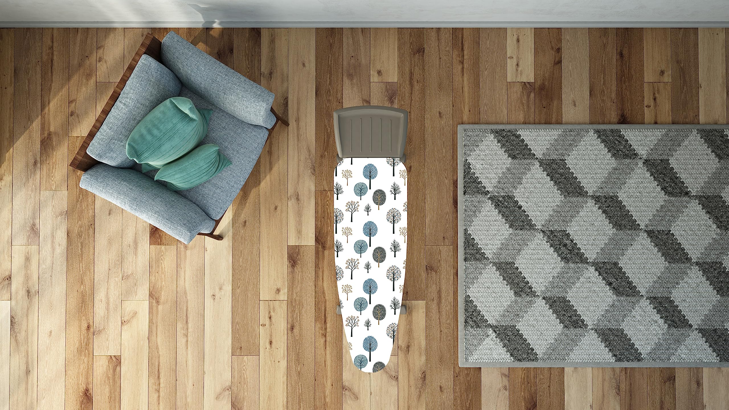 Image secondaire de Housse de rechange en coton pour planche à repasser 124 x 46 cm