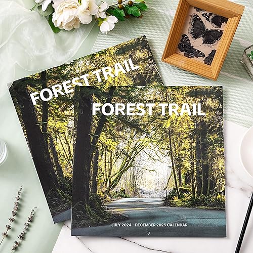 Miniatura 2 de Calendario 2024-2025  Calendario mensual de pared cuadrado 2024-2025, 18 meses desde julio de 2024 a diciembre de 2025, 12 x 24 pulgadas (abierto),