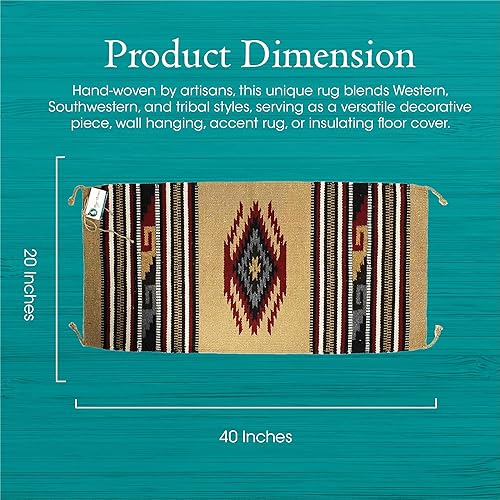 Miniatura 3 de Onyx Flecha Tapete de área estilo suroeste Decoración, Algodón plastificado