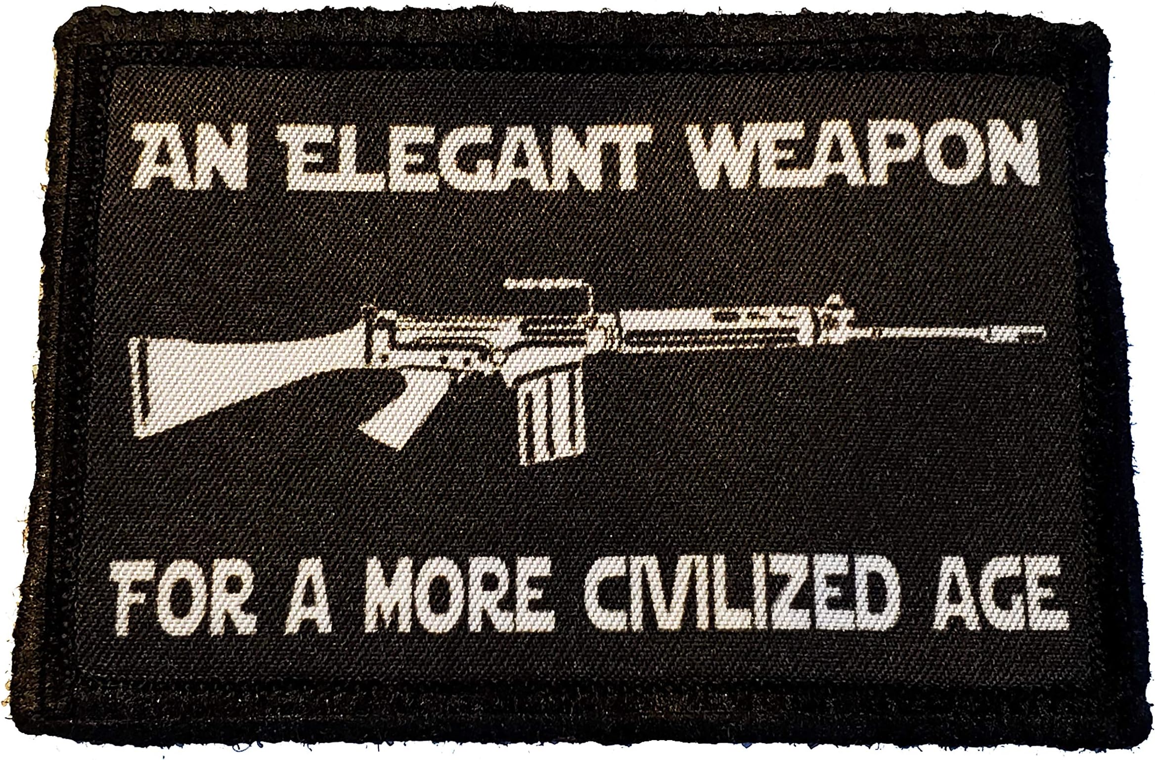 FN FAL an Elegant Weapon Morale Patch. 2x3 Hook Patch. Redhaededtshirts Made in the USA