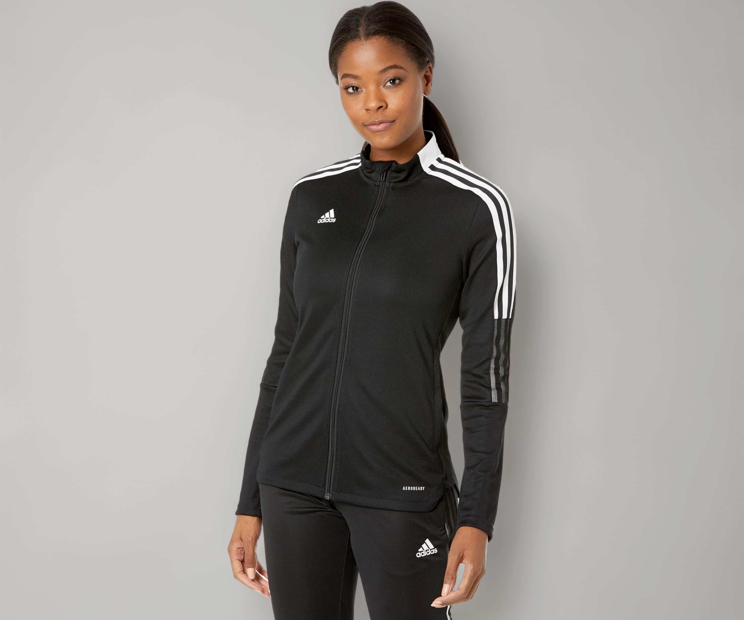 adidas Polyester Women's Tiro 21 Standard Length Track Jacket