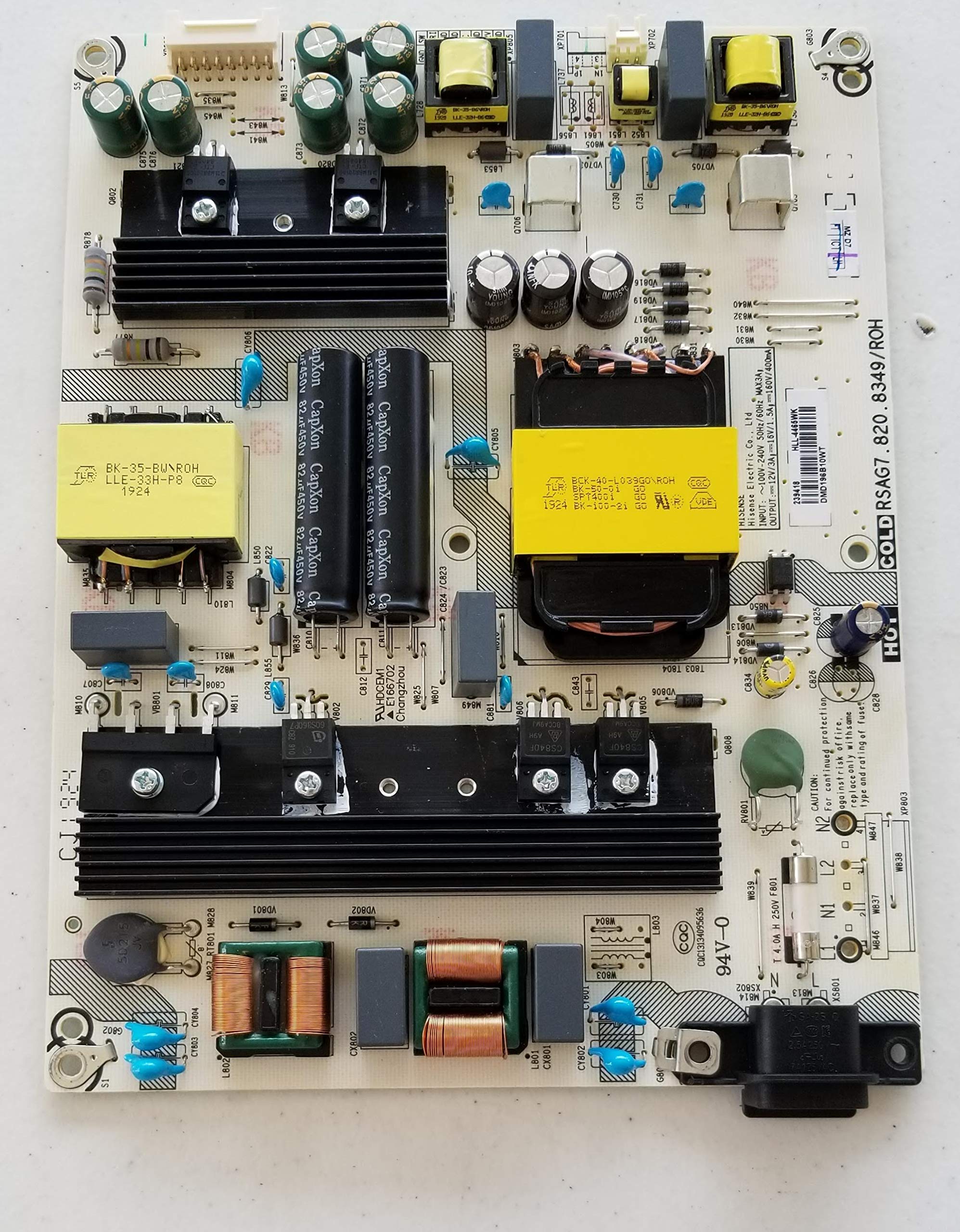 Hisense Power Supply Board - Model RSAG7.820.9863/ROH - For 75H6570G / 75R6E3 TVs