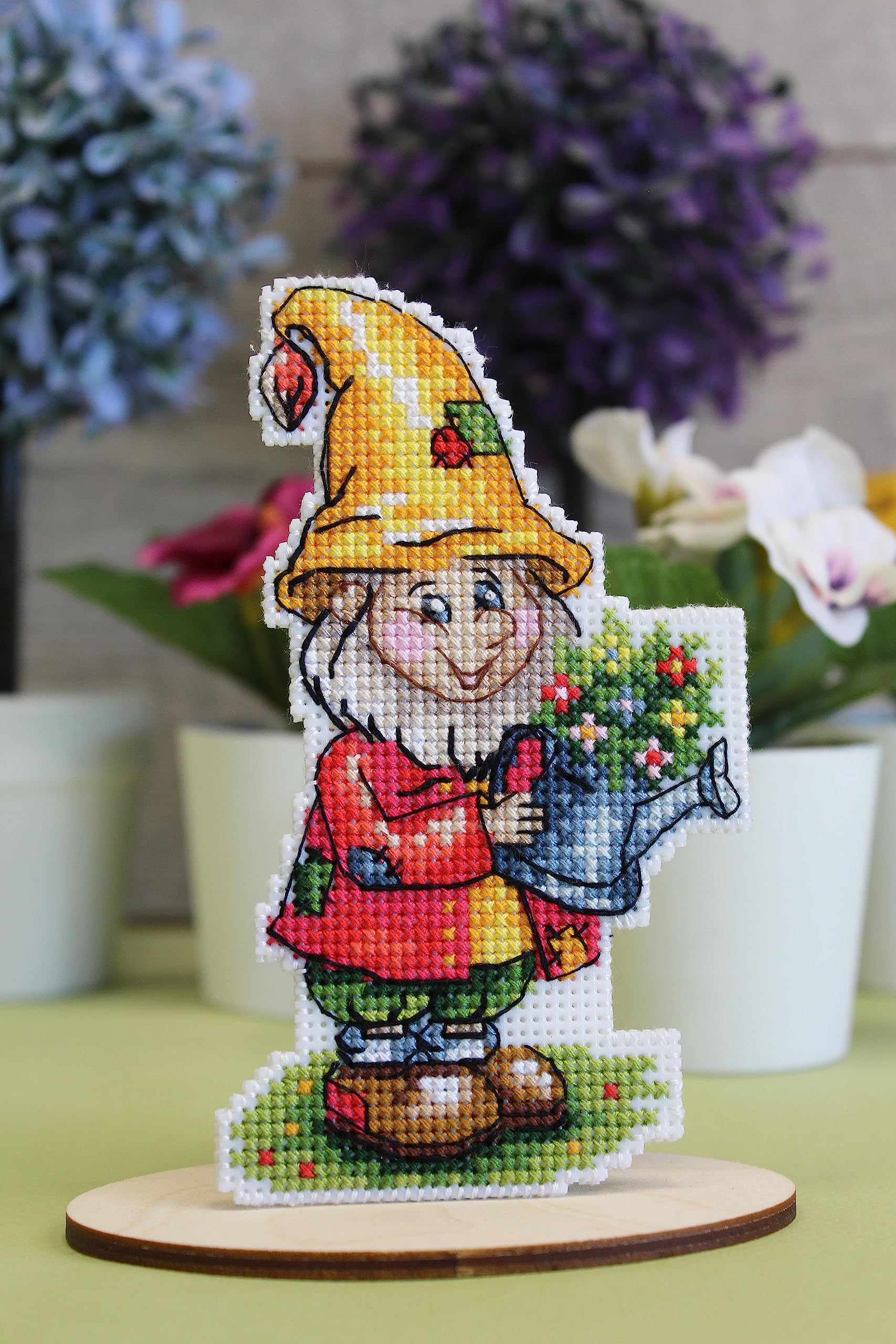 MP Studia Kreuzstich-Set 'Sparrow Home' – Für Erwachsene & Anfänger, 11x8 Cm, 14 Count Aida