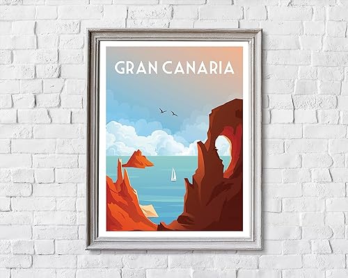 Miniatura 2 de Gran Canaria Poster, Gran Canaria Print, Canary Islands Print, Gran Canaria Travel Print, Gran Canaria Travel Poster, Gran Canaria Wall Art,268