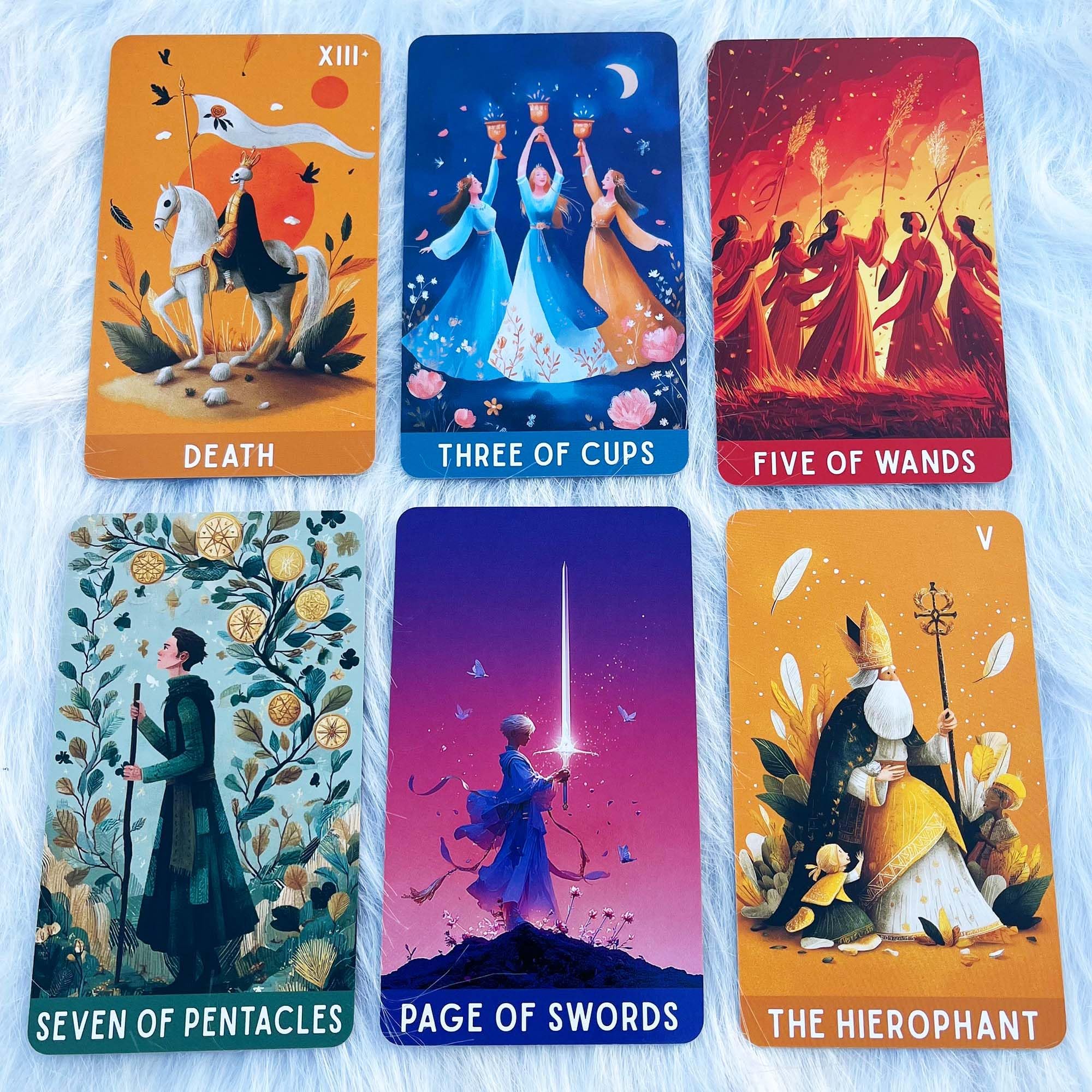 Pastel Dreams Tarocchi Deck, Tarocchi Carte per Principianti, 78 Tarocchi Pastello Morbido con Guida Generale, Delicata Arte Intuitiva, Lettura Stregoneria Divinazione Strumento