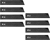 Cangshan 1026641 8-Piece Black Steak Knife Edge Guards - Drawer Safe Protection for 5-Inch Blades