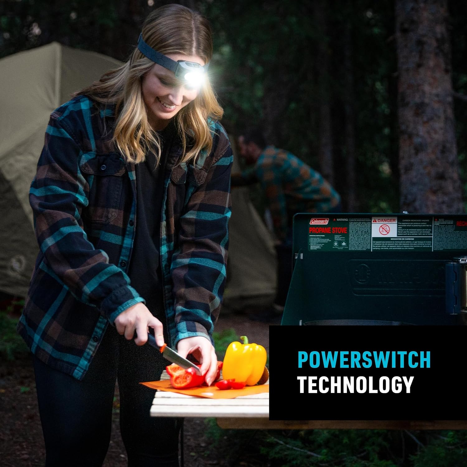 Nite Ize Radiant RH1 PowerSwitch Rechargeable Headlamp - Headlamp with Red Mode for Camping & Hiking - Rechargeable Battery - Hands-Free Light with 6 Modes Plus Lockout - Impact Resistant & IPX4 Rated