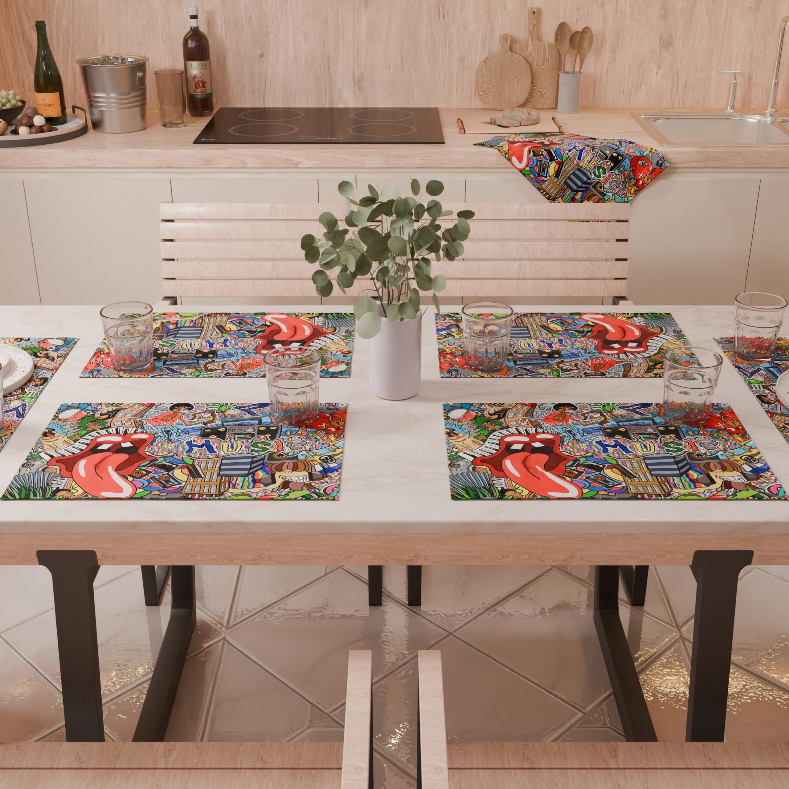 PETTI Artigiani Italiani, American Placemats with Digital Print - Image 4