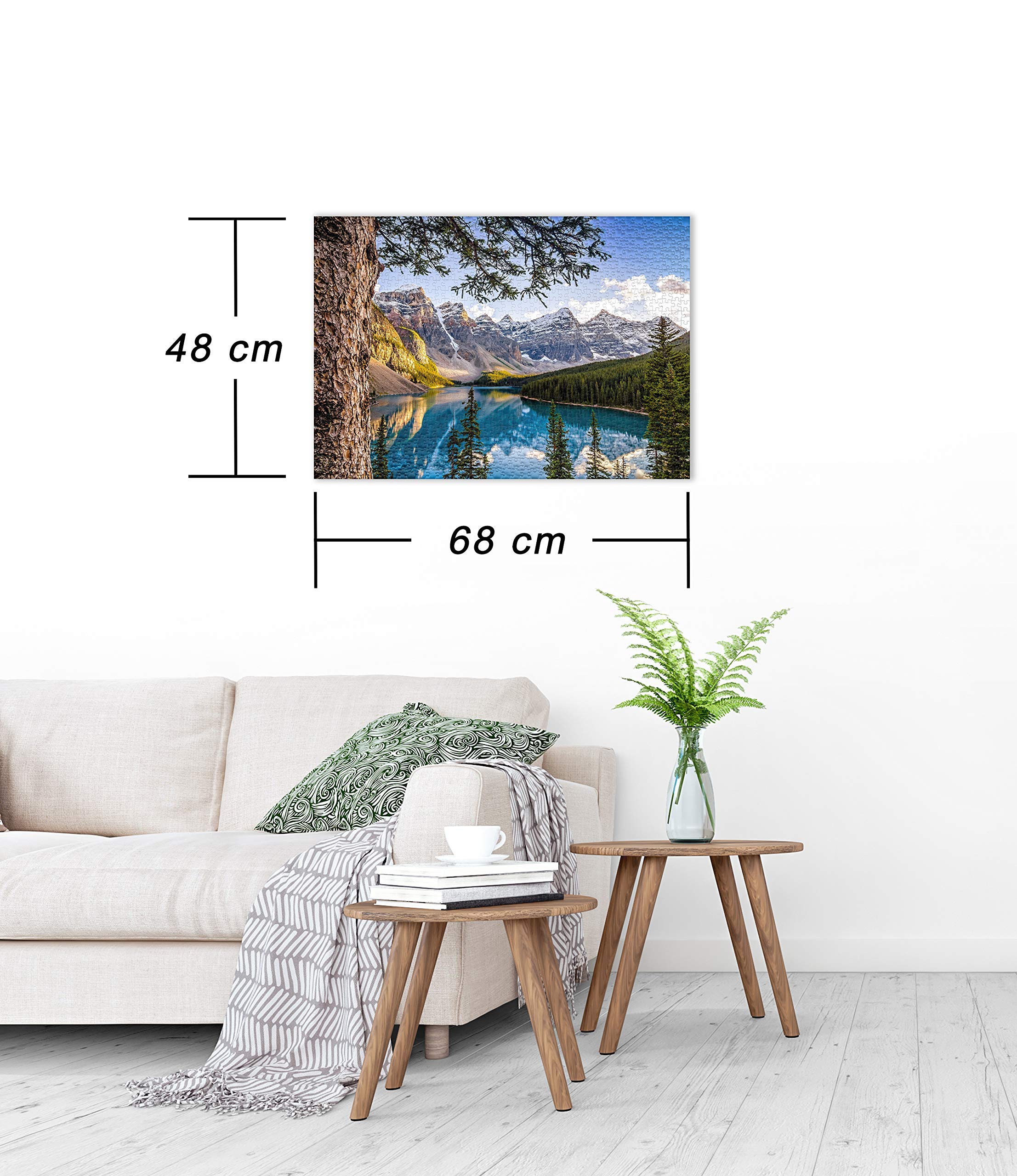 Ulmer Puzzleschmiede - Puzzle Lago Moraine - Puzzle De 1000