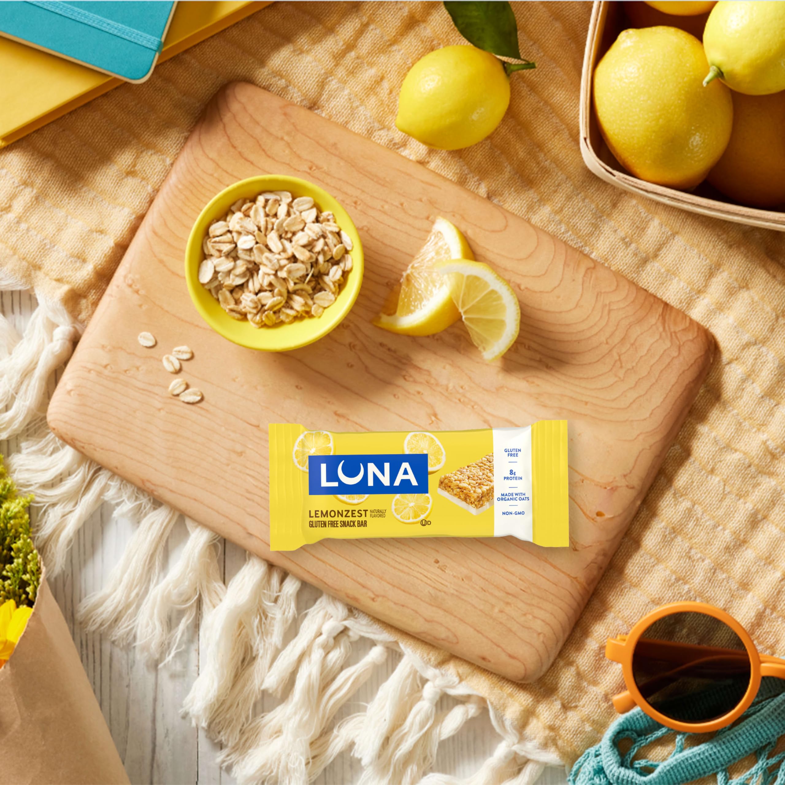 LUNA Bar LemonZest, Gluten Free Snack Bars, 12ct — Amazon image 8
