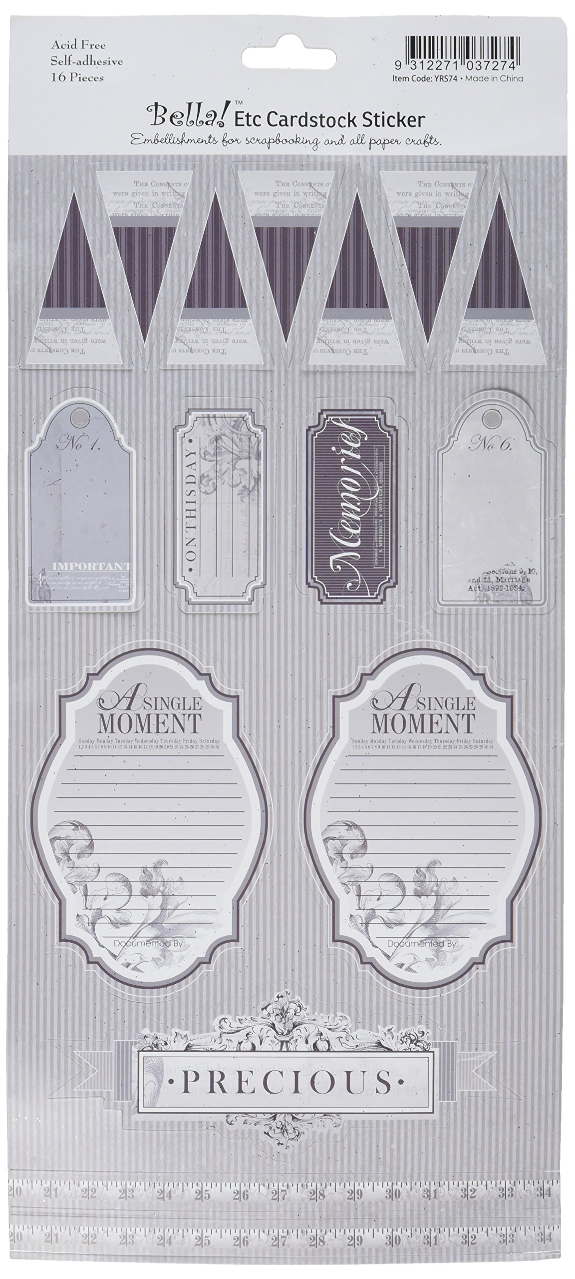 Ruby Rock-ItYear in Review Cardstock Stickers Pack