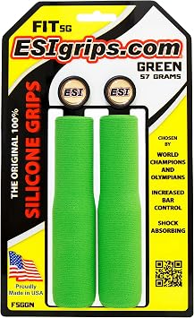 ESI Grips Fit Sg Mountain Bike Grip Green, One Size