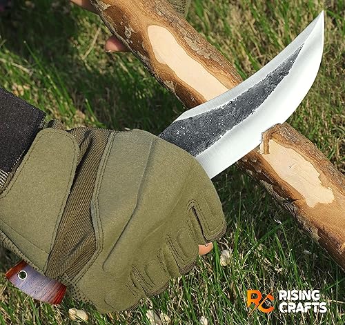 Miniatura 7 de Cuchillo de acero de alto carbono hecho a mano  Cuchillo de espiga completa  Cuchillo de supervivencia de hoja fija, cuchillo de caza, cuchillos