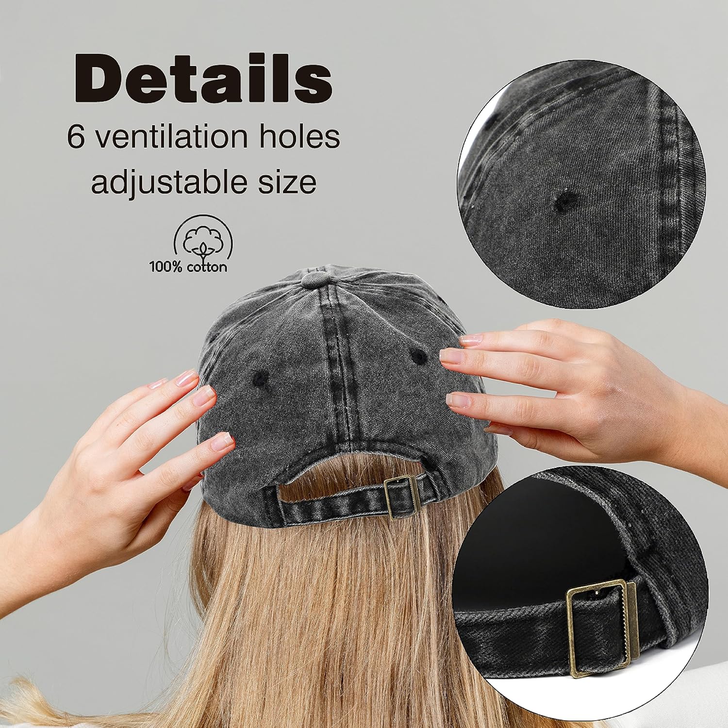 Men Style Baseball Cap, Vintage Adjustable Dad Hat, Funny Funny Gifts for Men Husband Dad Stepdad Uncle Grandfather - Image 3